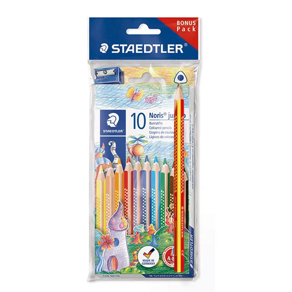 STAEDTLER Noris Club Jumbo Coloured Pencils 10 pieces